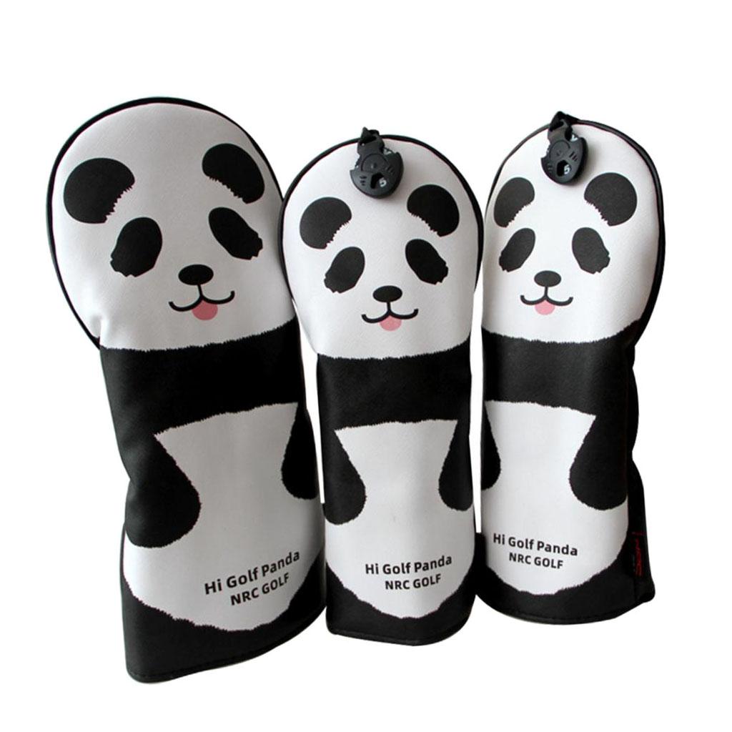 3pcs Universal Golf Club Head Protective Cover No. 1, 3, 5