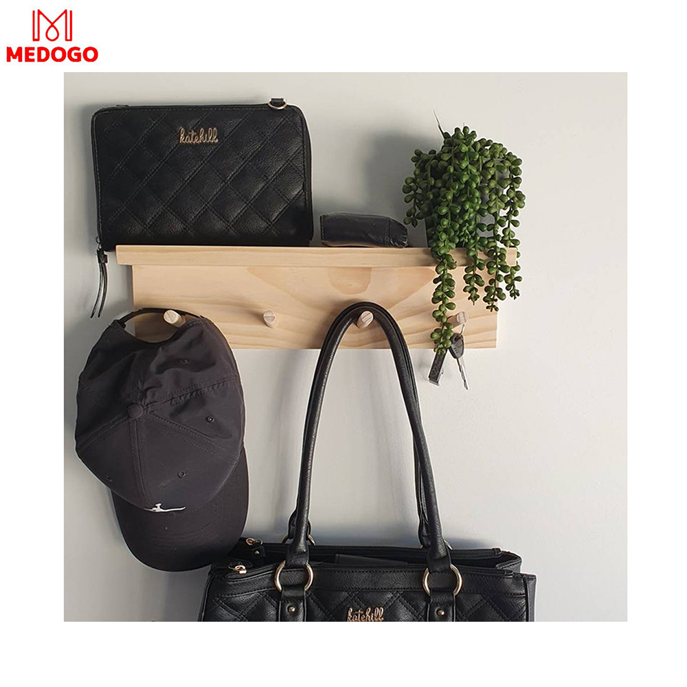 Móc gỗ có G treo quần áo, khăn, đồ lưu niêm,Móc Gỗ Treo Tường Megogo