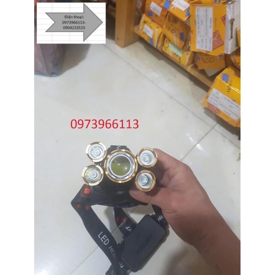 Đèn Pin đội đầu 5 bóng siêu sáng