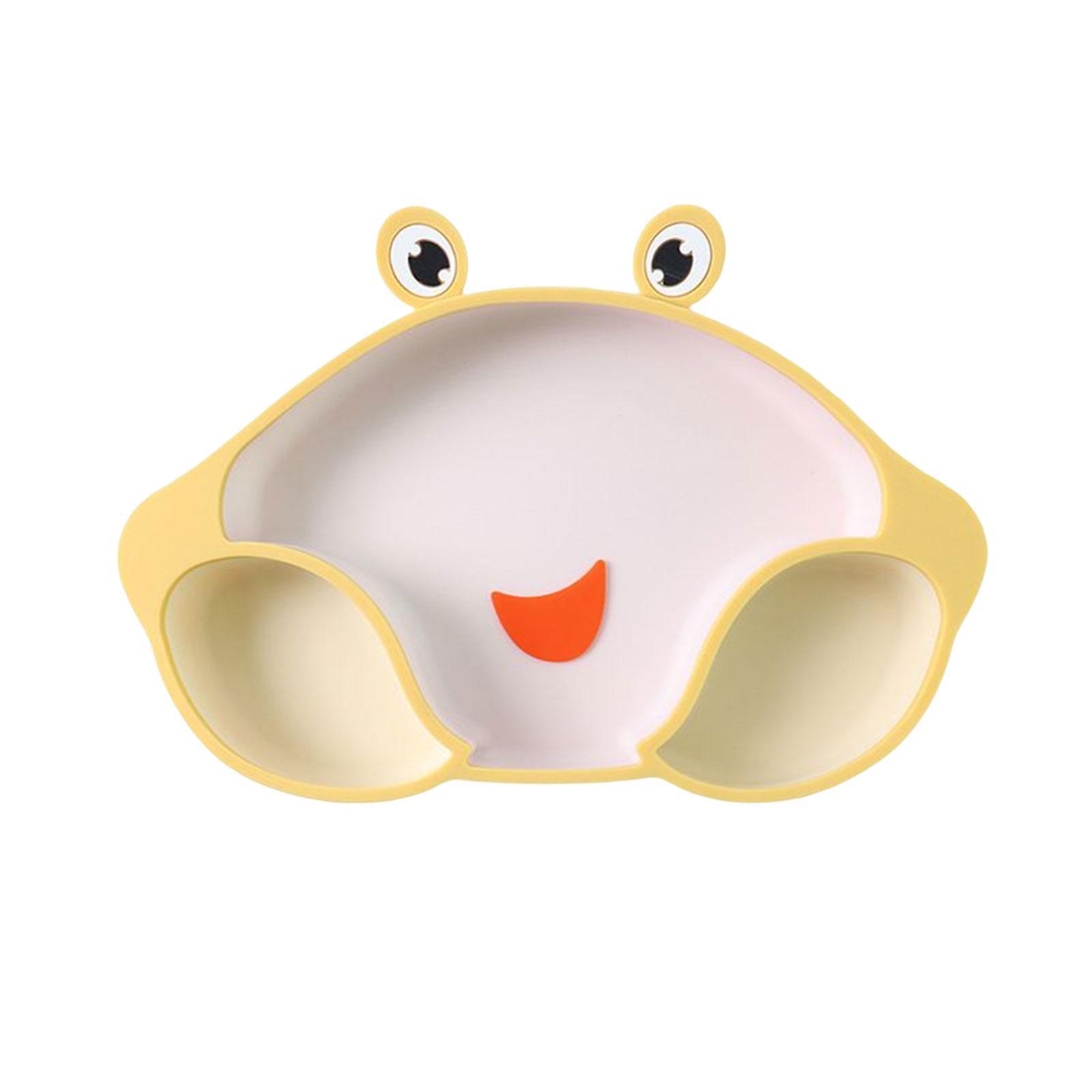 Silicone Dinner Plate Training Feeding Utensils Baby Plate with Suction for Child
