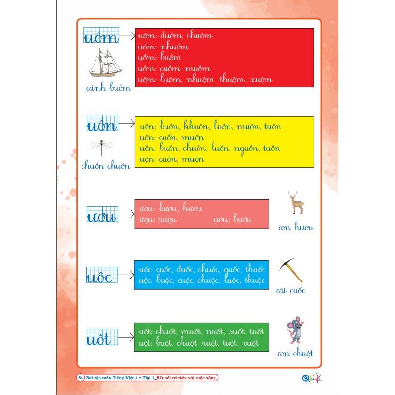 Sách - Bài Tập Tuần Tiếng Việt 1 - Kết Nối Tri Thức Với Cuộc Sống - Tập 1