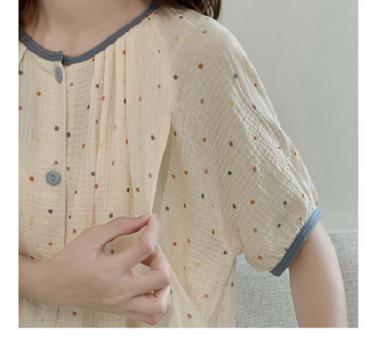 Váy Đầm Bầu Sau Sinh Có Khe Mở Cho Con Bú Chất Liệu Cotton