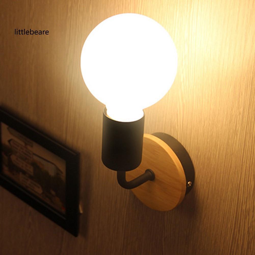 Đèn gỗ gắn tường trang trí DGT10-Tặng kèm bóng LED