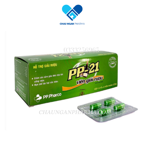 VIÊN GIẢI RƯỢU PP-21 Phong Phú Hộp 4 viên