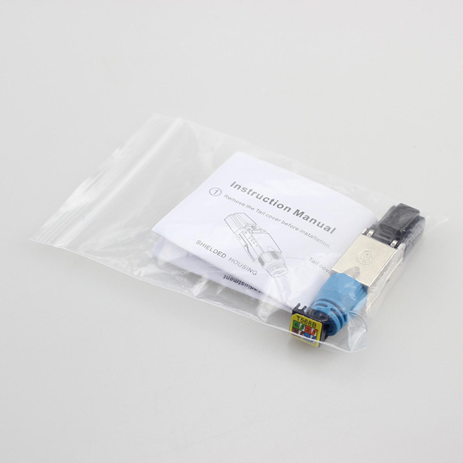Tool-Free Reusable Plugs Connectors for UTP Cable 10G Easy Internet Plug