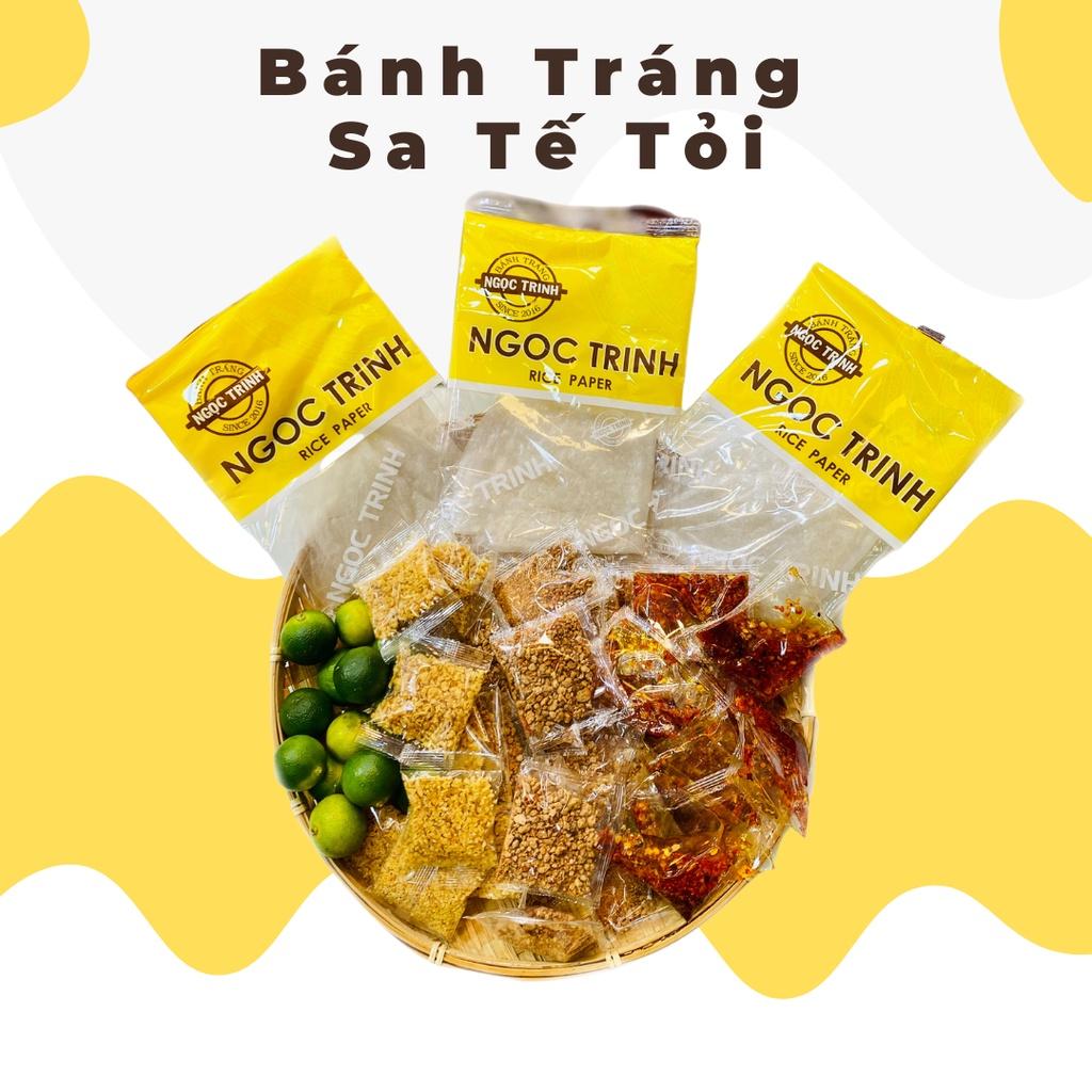 (5 Túi) Bánh tráng sa tế tỏi loại bánh tráng phơi sương bánh tráng Ngọc Trinh