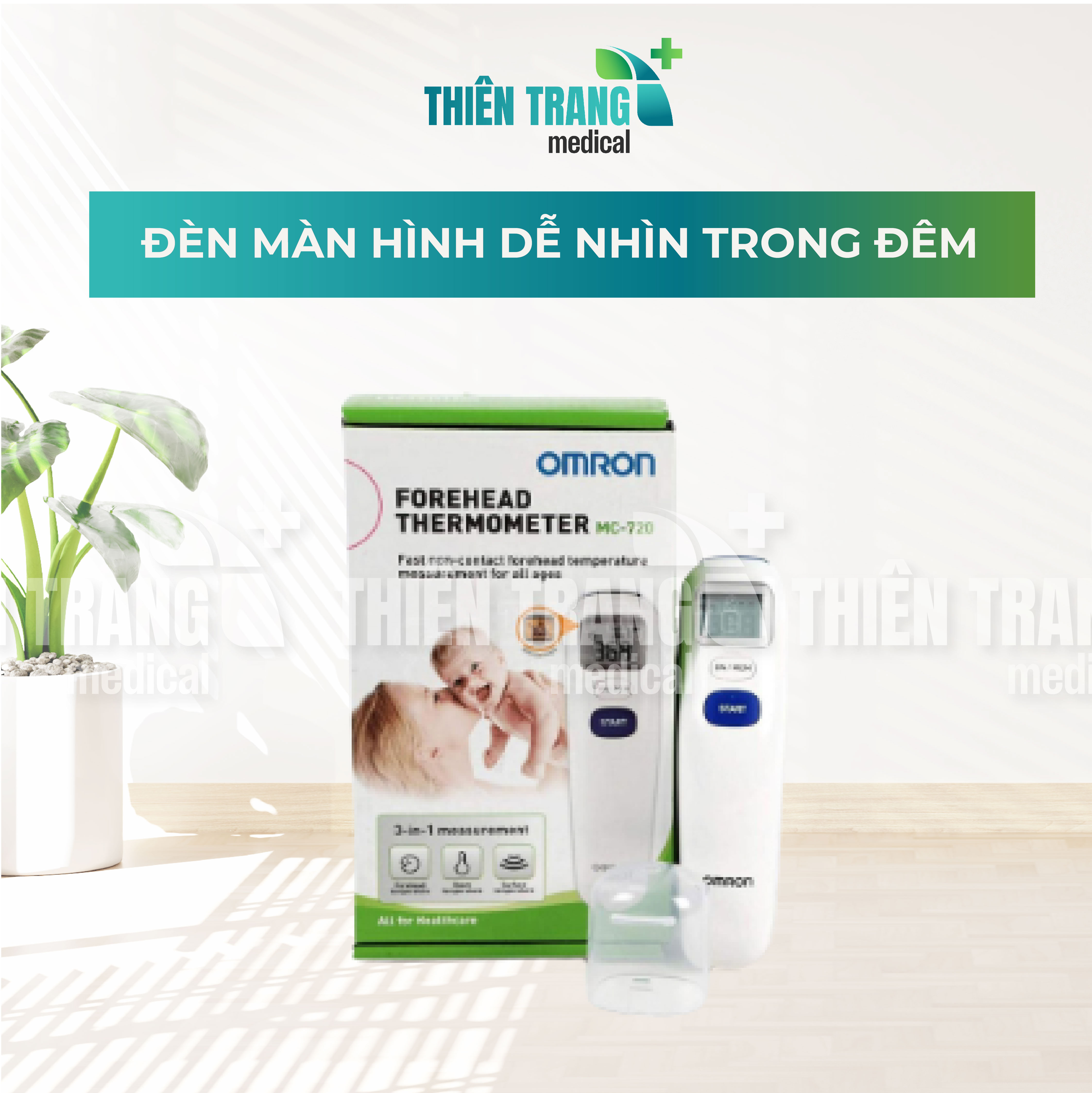 NHIỆT KẾ ĐO TRÁN OMRON MC-720 Thiên Trang Medical