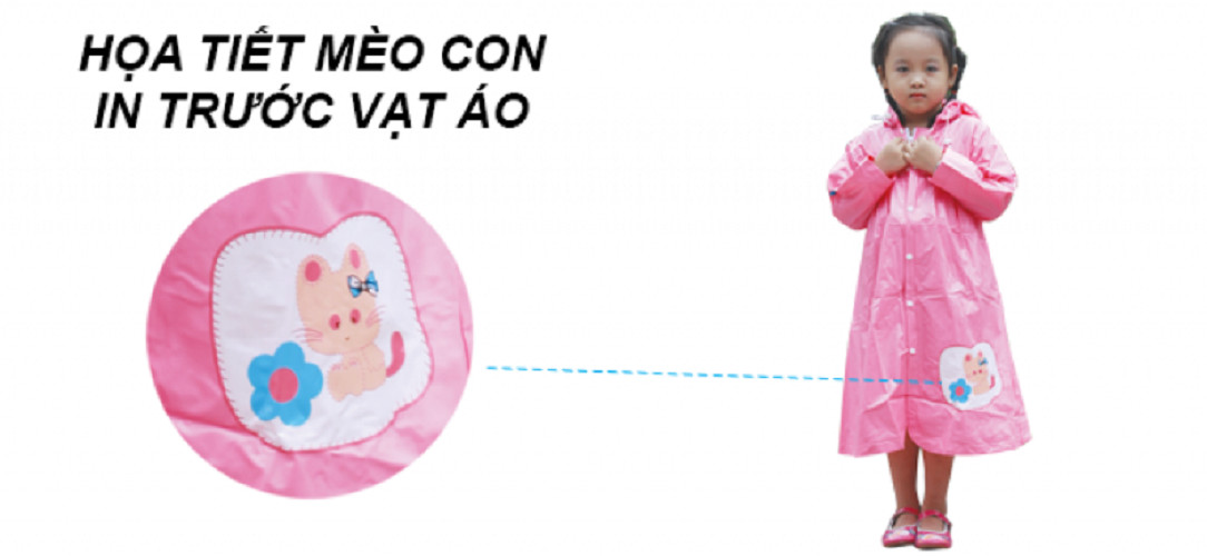 Áo Mưa Rando Mèo Con, chính hãng