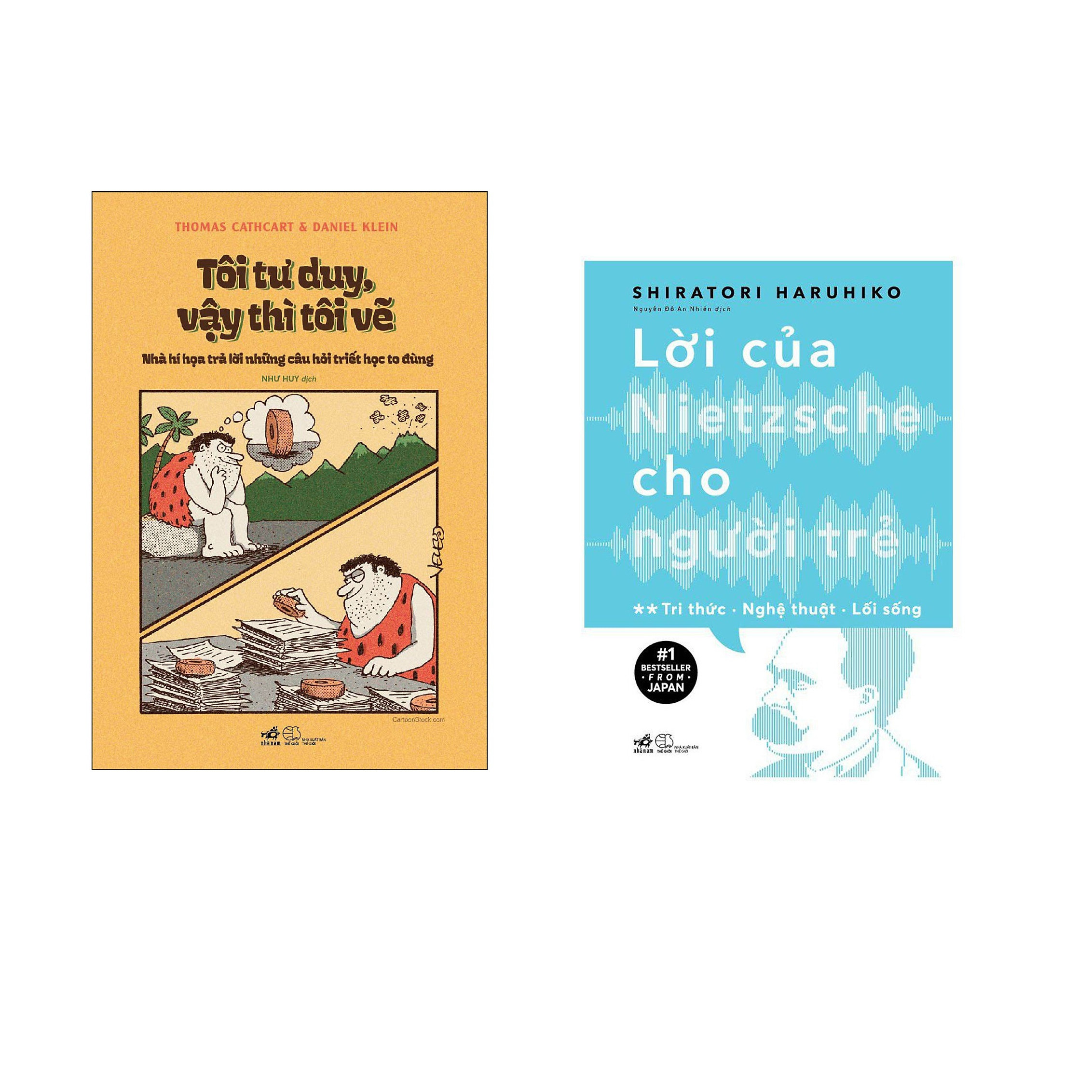 Combo 2 cuốn sách: Tôi tư duy vậy thì tôi vẽ + Lời của Nietzsche cho người trẻ T2 - Tri thức - nghệ thuật - lối sống