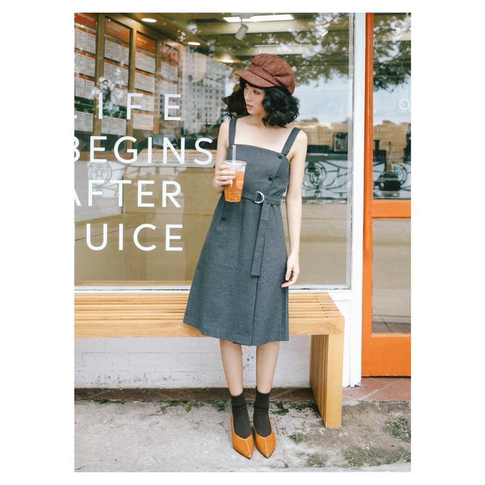 Đầm suông nữ thắt eo