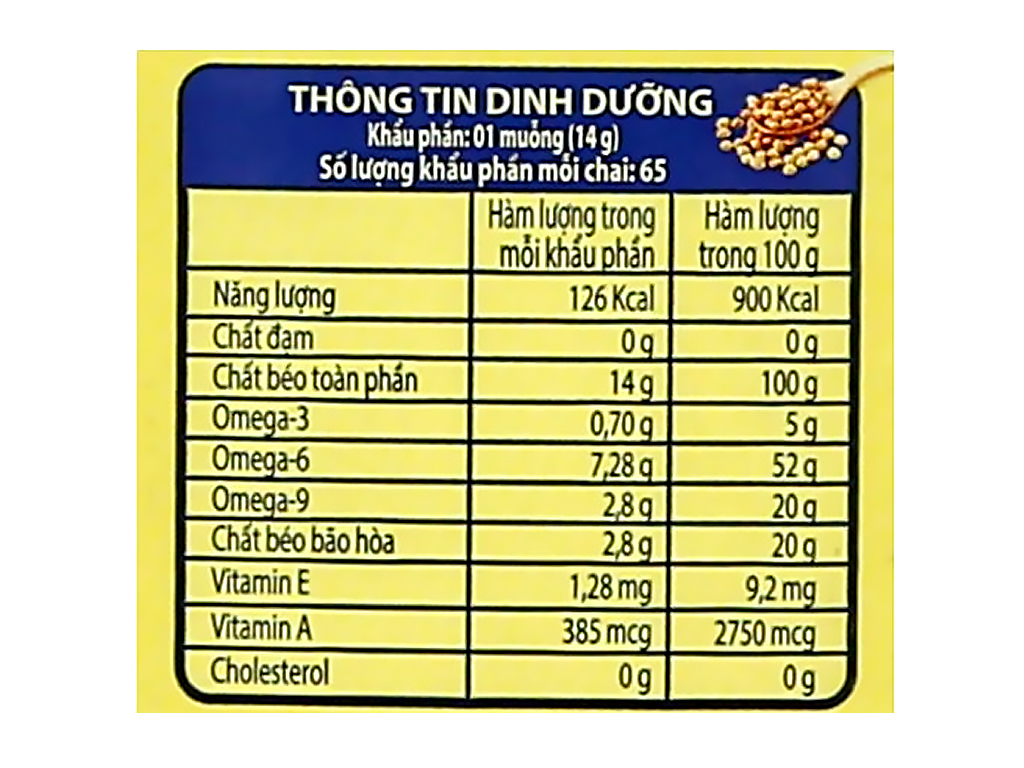 Dầu Đậu Nành Tường An 1 Lít