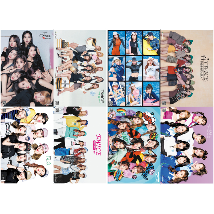 Poster Twice A3 8 tấm ảnh