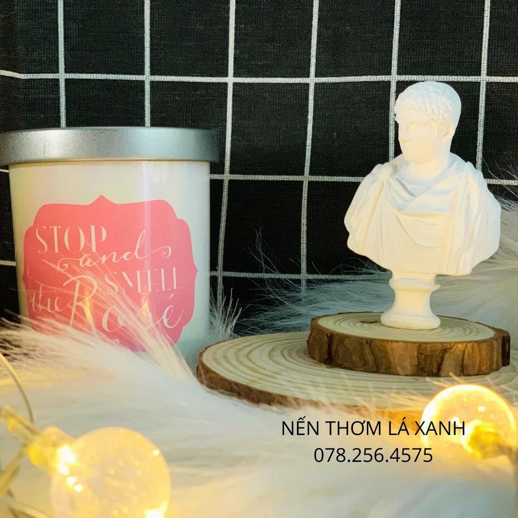 Nến thơm VNXK vỏ trắng chữ Rose