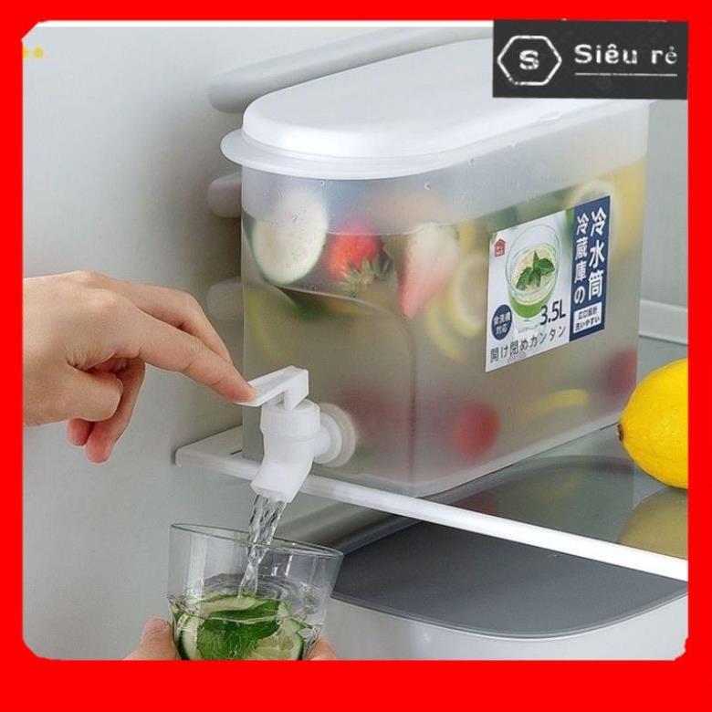 Bình đựng nước có vòi để tủ lạnh tiện dụng 3.5l