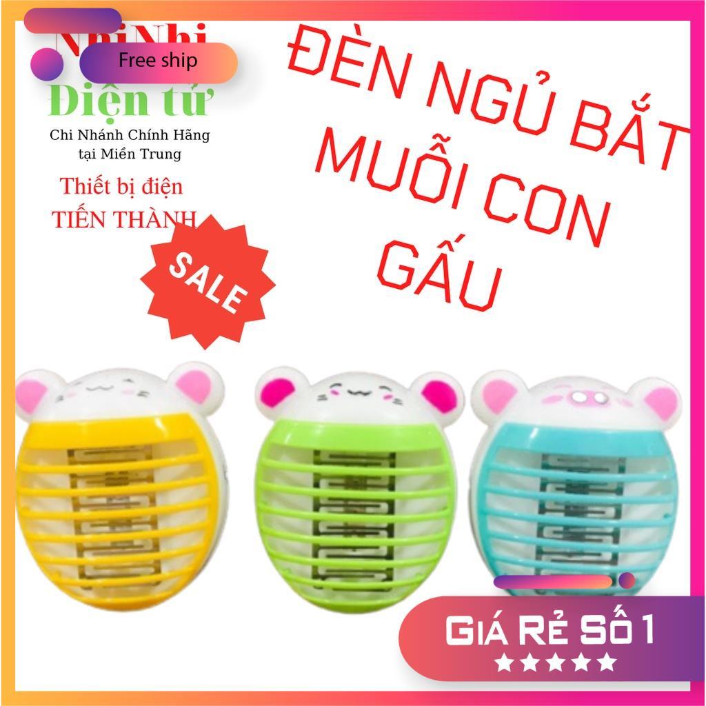 Đèn ngủ bắt muỗi - đèn bắt muỗi hình gấu