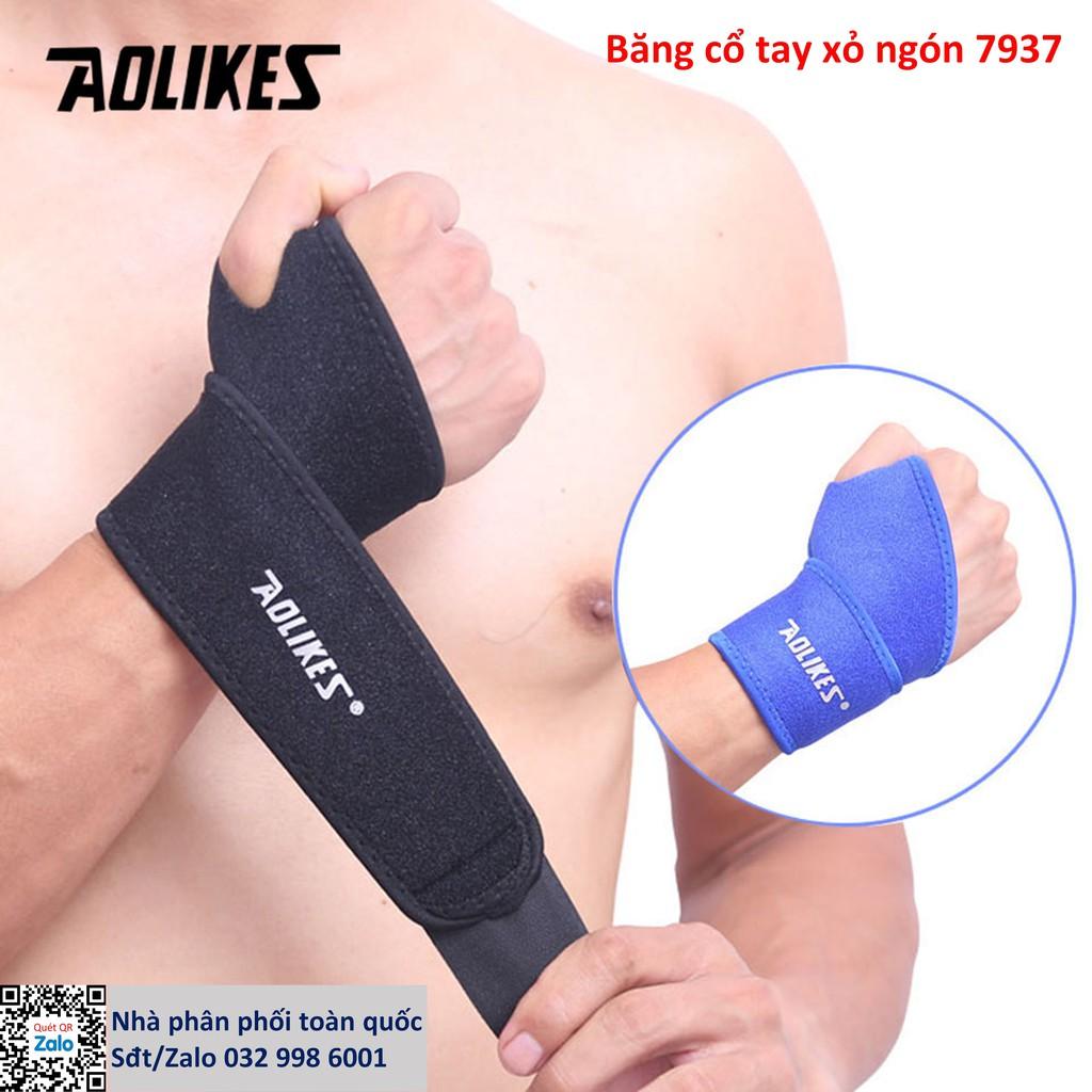 Băng cổ tay xỏ ngón cái chính hãng Aolikes AL7937 chinhhang