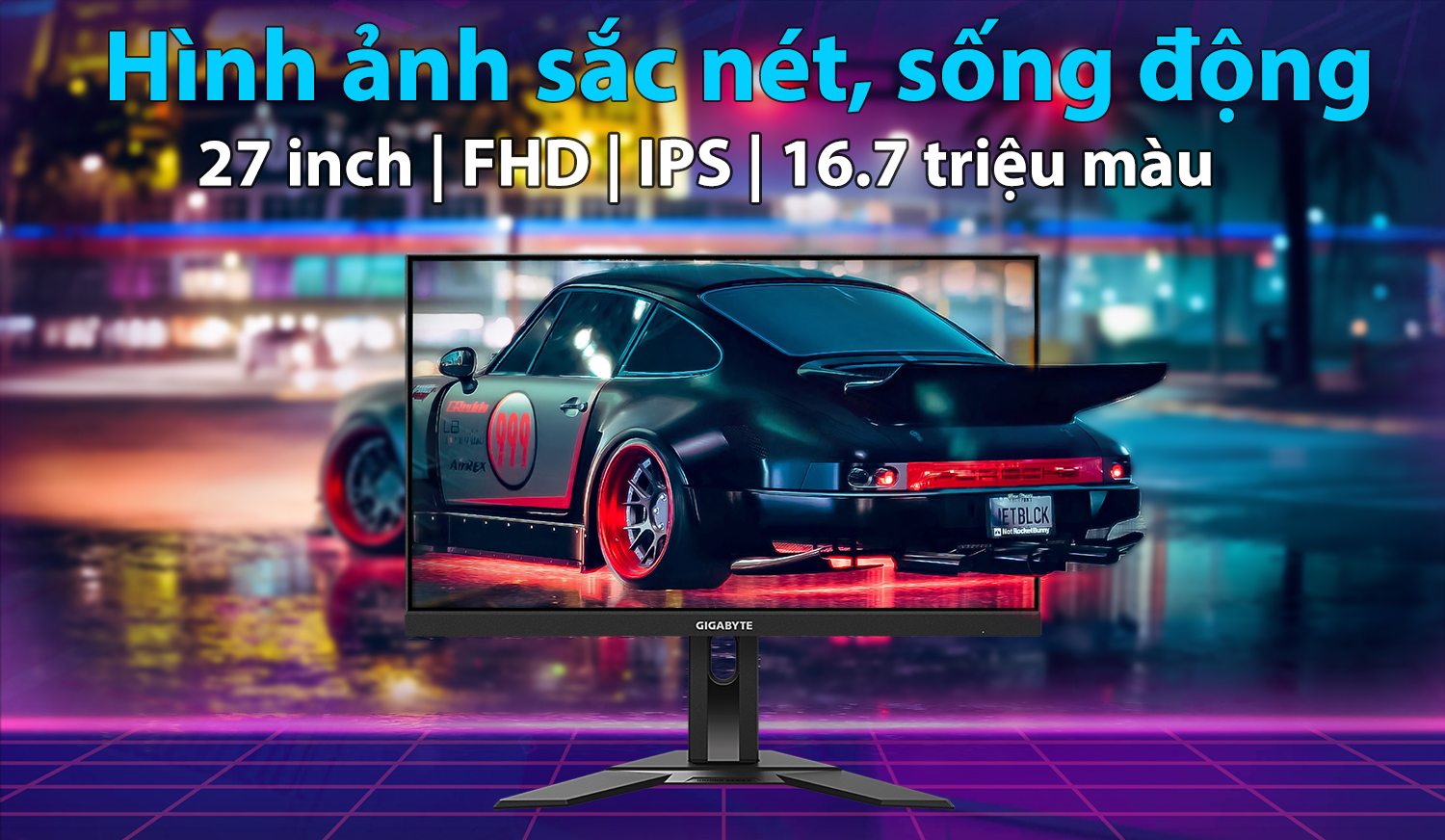 Màn hình máy tính 27inch GIGABYTE G27F 2 Gaming (27&quot; IPS FHD 165Hz, HDMI+DisplayPort) - Hàng chính hãng Viễn Sơn phân phối