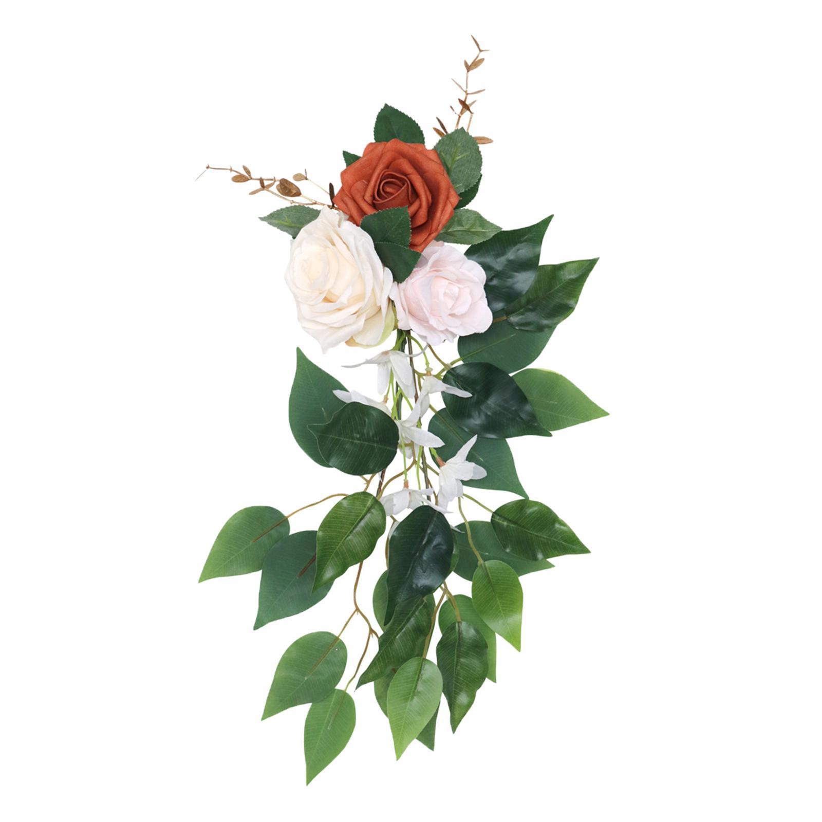 Chair Back Flower Backdrop Decor Decorative for Garden Wedding Backdrop Ceremony Party