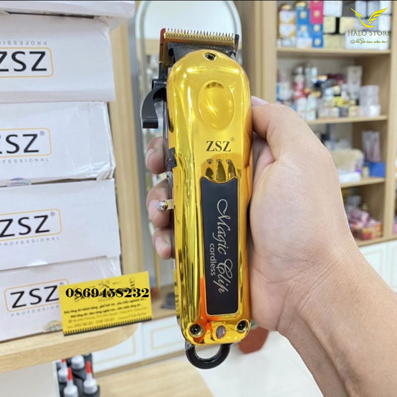 Tông Đơ Cắt Tóc Chuyên Nghiệp F80 ZSZ Lưỡi Kép Sắc Bén Đã Chỉnh Lưỡi TẶNG Cữ 1,5mm và 4,5mm + Lược Cắt Tóc