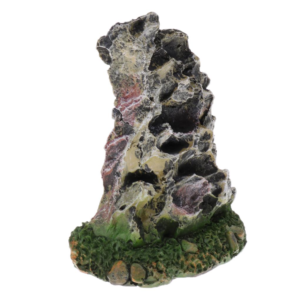 Resin Artificial Mountain Ornament Aquarium Fish Tank Landscape Decoration