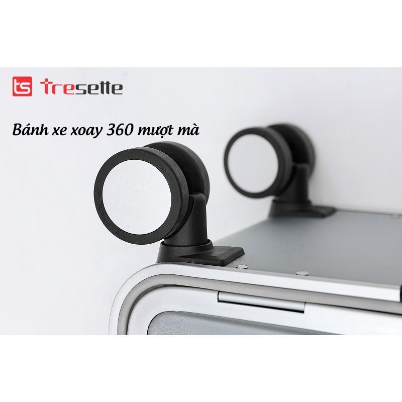 [SIZE 20 INCH] Vali khóa sập Tresette nhập khẩu Hàn Quốc 2618 mở nắp trước đựng latop