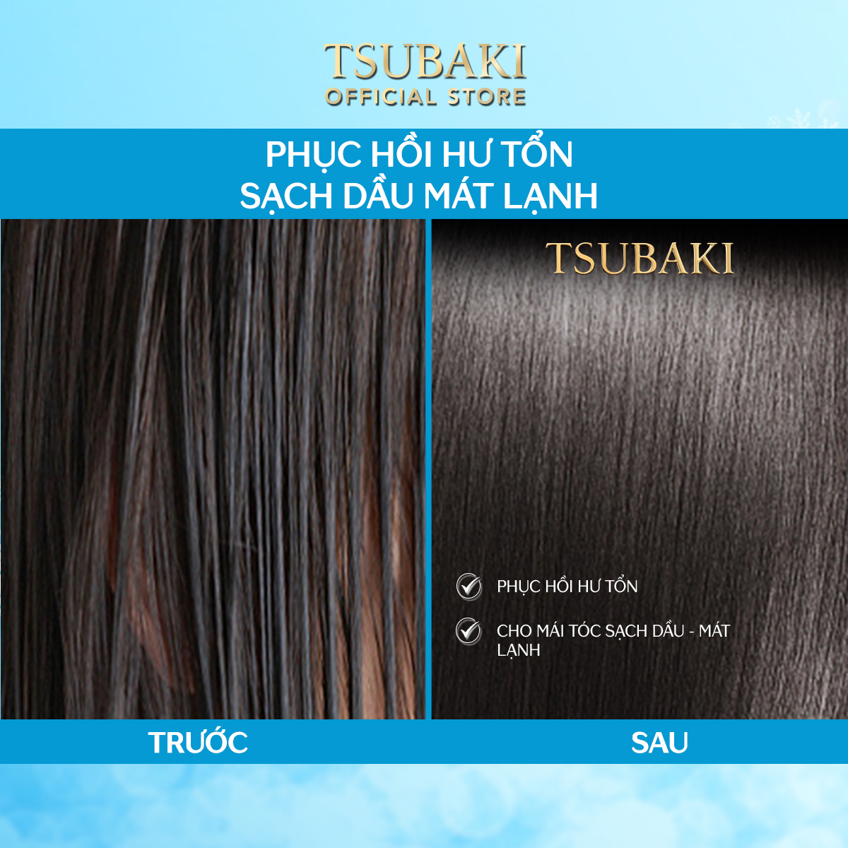 Bộ Đôi TSUBAKI Sạch Dầu Mát Lạnh