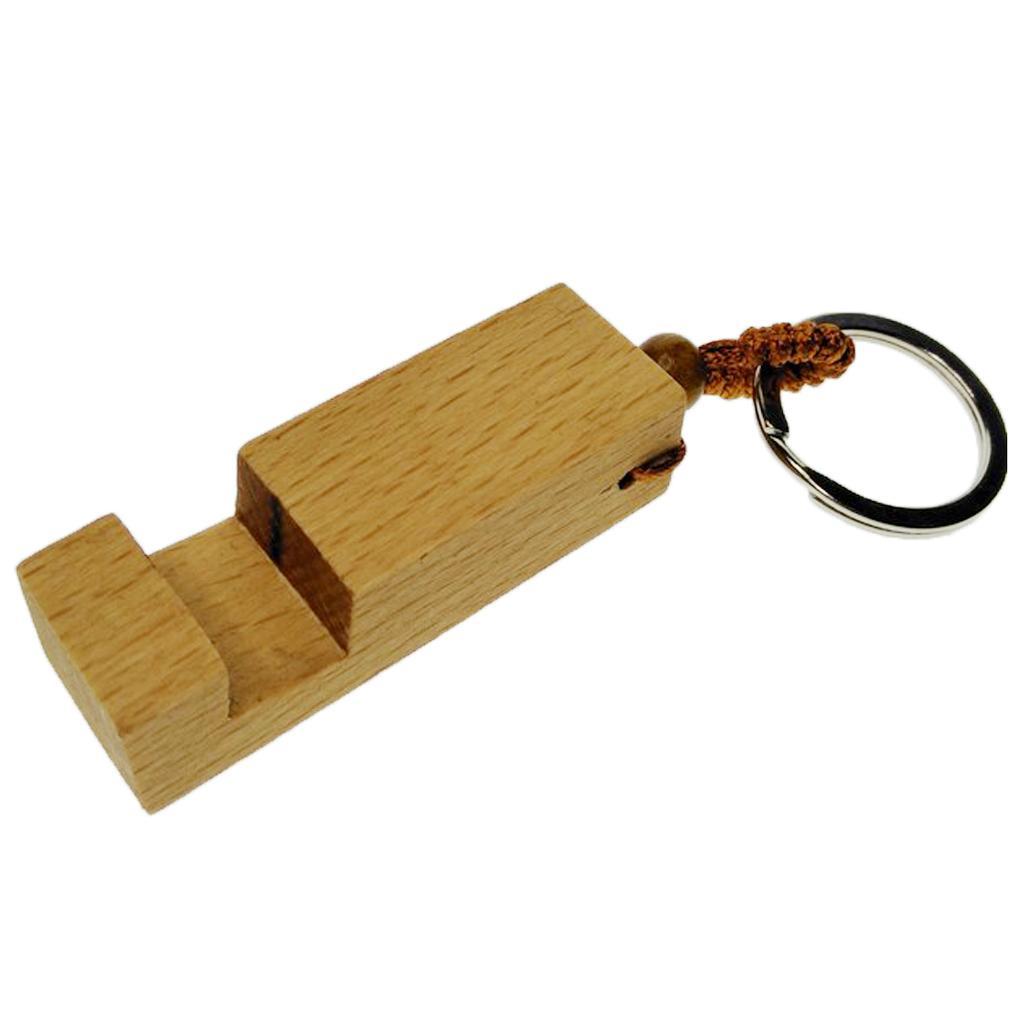 2X Solid Wood Moible Phone Holder Desk Stand Ring for Phone Tablet 5.7 x 1.9cm