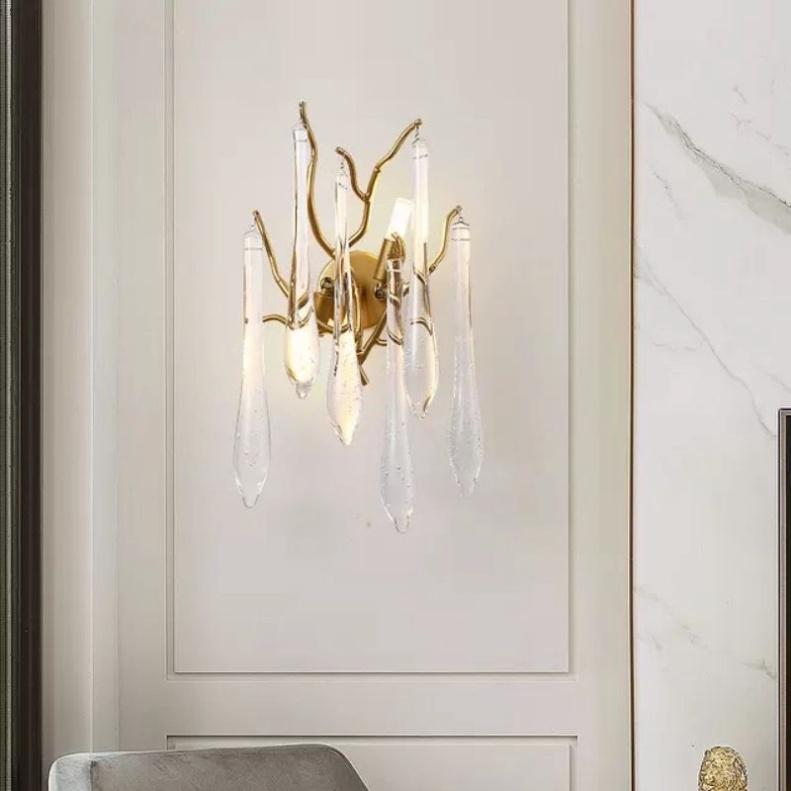 Đèn chuẩn số 1Đèn tường Ca Sỹ Pha Lê cao cấp, đèn dán tường phale, đèn trang trí, đèn decor DT1128 DT
