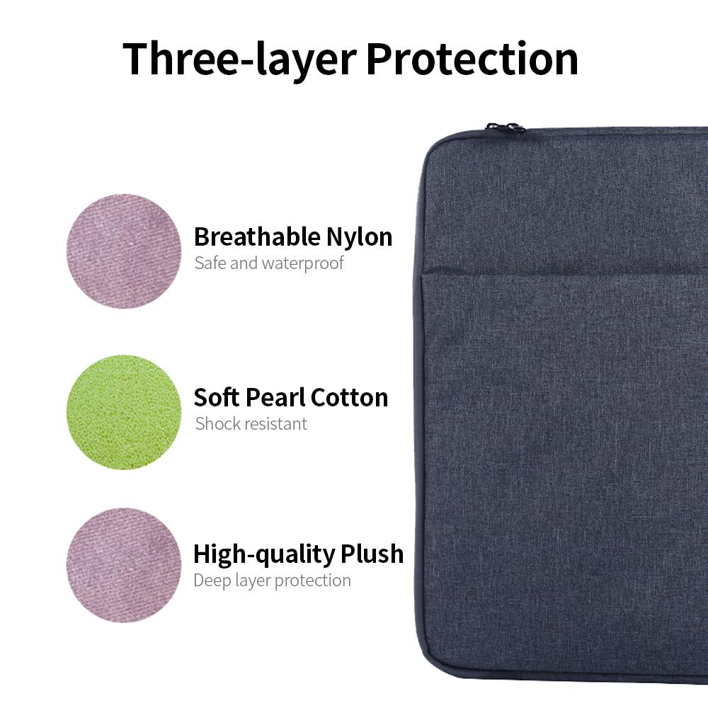 Túi máy tính xách tay đa chức năng 15,6 inch nylon không thấm nước