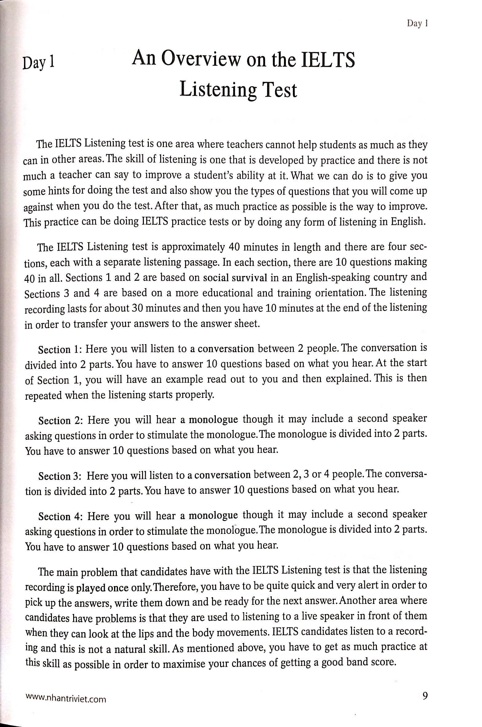 15 Days' Practice For Ielts - Listening