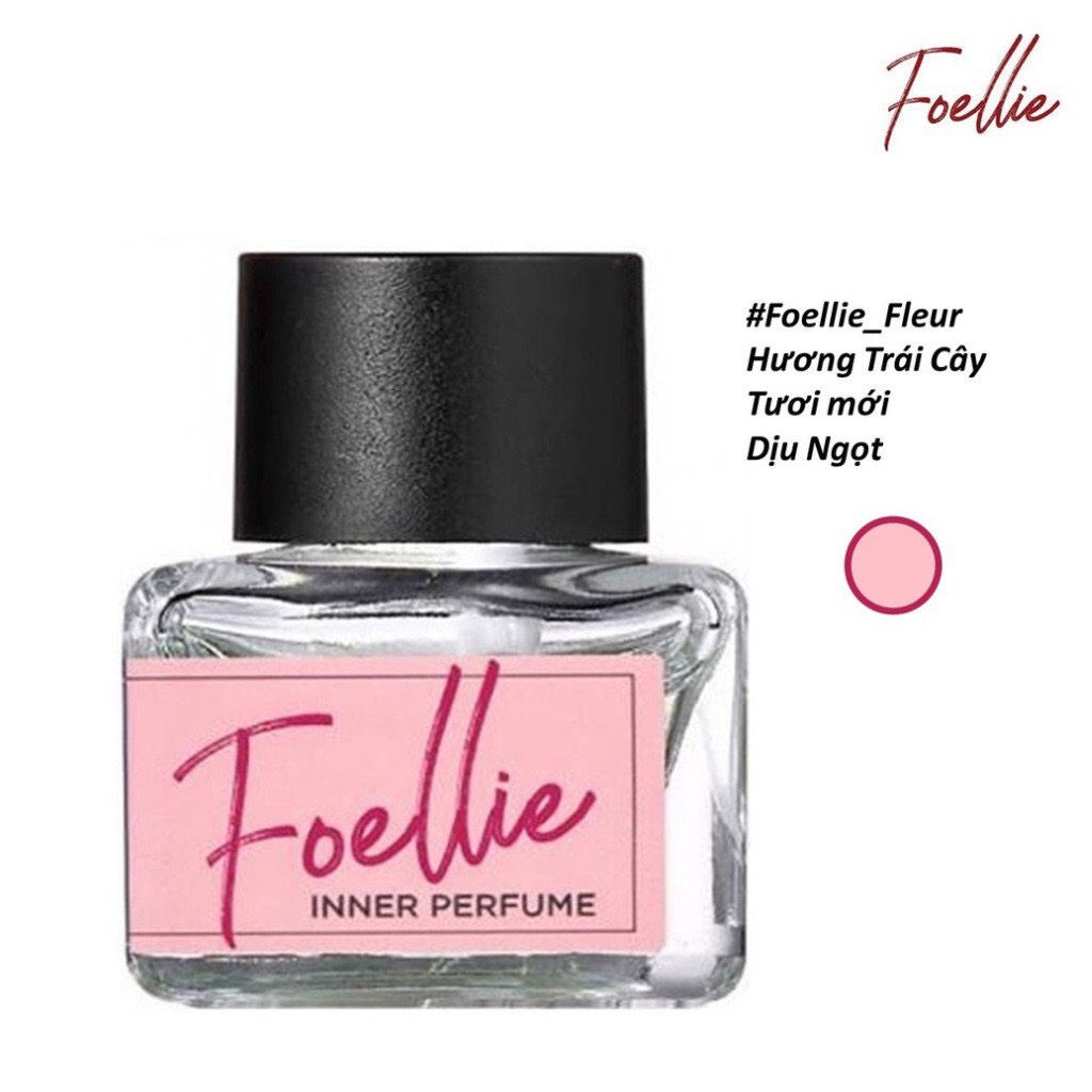 Nước hoa vùng kín Foellie Eau De Innerb Perfume - Fleur ( chai màu hồng) khử mùi 5 ml