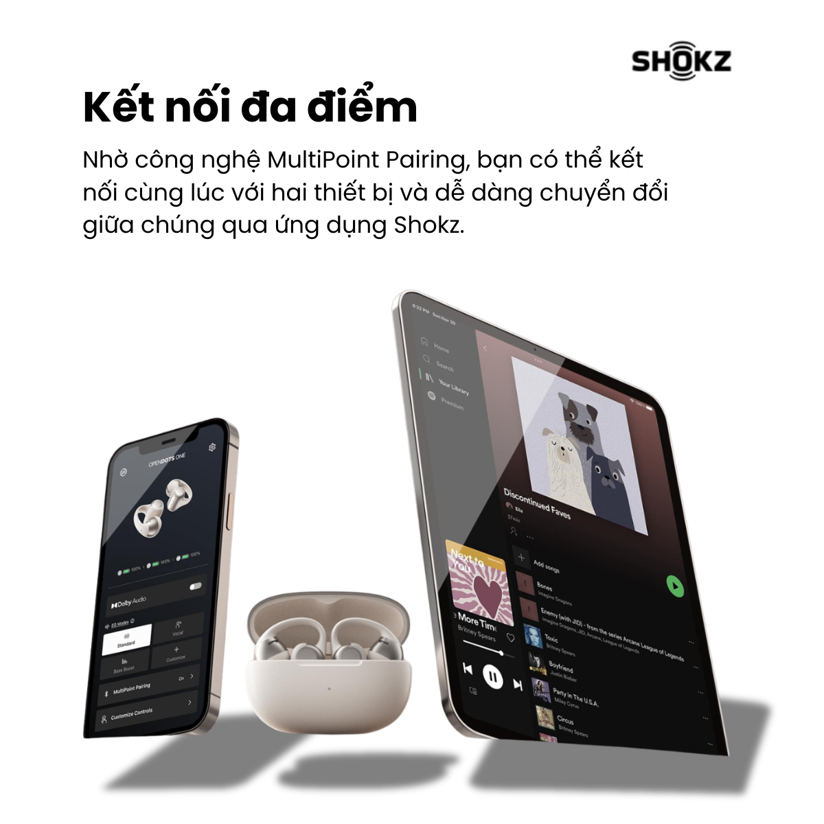 [MỚI] - Tai Nghe không nhét tai True Wireless OpenDots One E310 - Bảo Hành 2 Năm - Hàng Chính Hãng