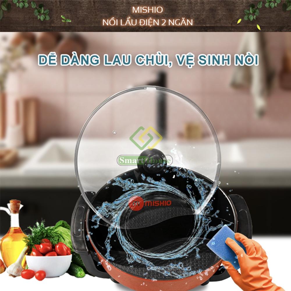 Nồi Lẩu Điện 2 Ngăn MK112, Nồi Nấu 2 Ngăn Đa Năng 5L -Hàng Chính Hãng