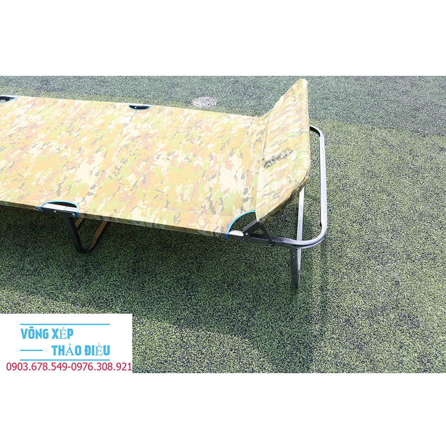 Giường xếp lớn 90cm vải bố khung sơn tĩnh điện cao cấp