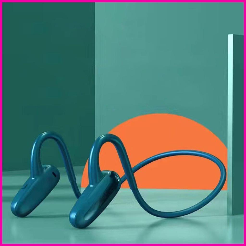 Tai Nghe Truyền Âm Qua Xương 5.0 Răng Xanh Dương Có Micro Dùng Khi Tập Gym/Leo Núi/Chạy Bộ