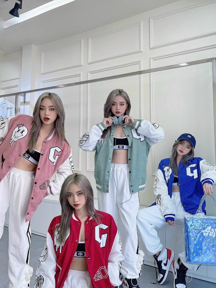 Áo Khoác Bomber Nhung Gân Unisex Mặt Cười Chữ G Nam nữ Thu Đông- Nhung 2000 Kiểu Rộng Ulzzang Couple Jackets Rẻ Đẹp