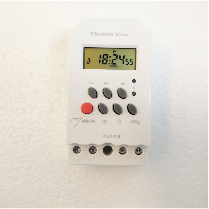 Timer hẹn giờ bật tắt điện tự động KG316T-II/25A/220V