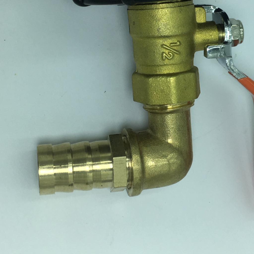 Đầu Nối Chủ đề Dày 1 PC IBC / Tấn Thùng Với Van đồng Thau đầy đủ 90 độ