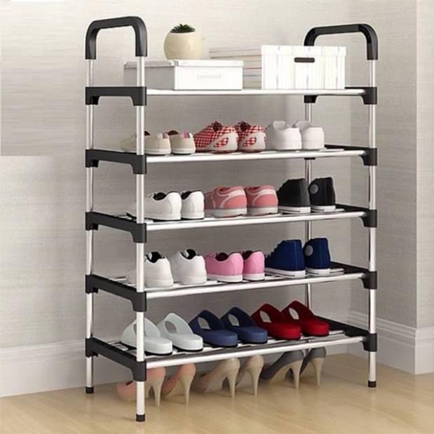 Kệ Giày INOX, Kệ Giày 5 Tầng Sáng Bóng