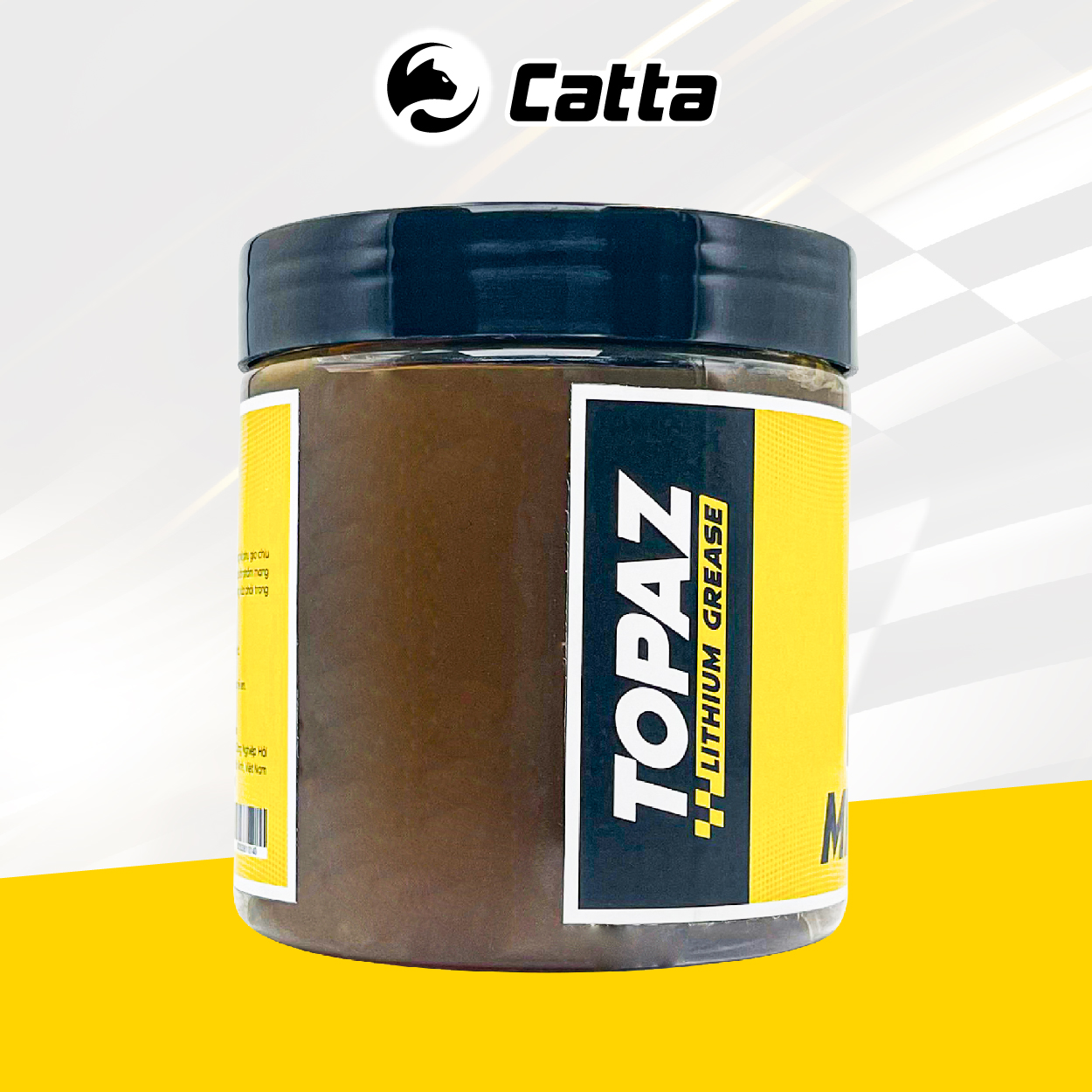 Mỡ Bò Chịu Nhiệt 180 độ CATTA TOPAZ MP3 180 Hộp 200G-500G (mỡ màu vàng)