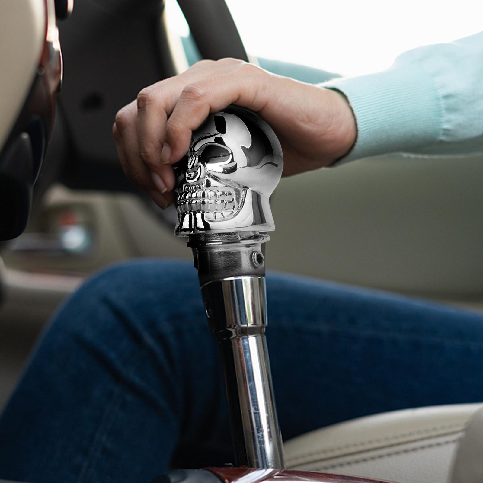 1x Blue LED Skull Universal Car Truck Manual Gear Stick Shifter Lever Knob