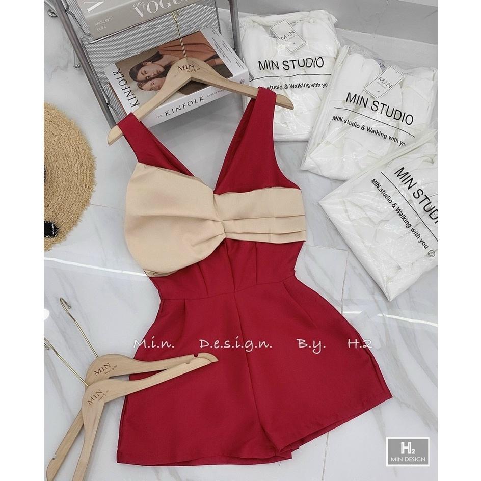 Jum đùi 2 dây kết nơ ngực siêu xinh, Chất tapta mềm mịn thoáng mát
