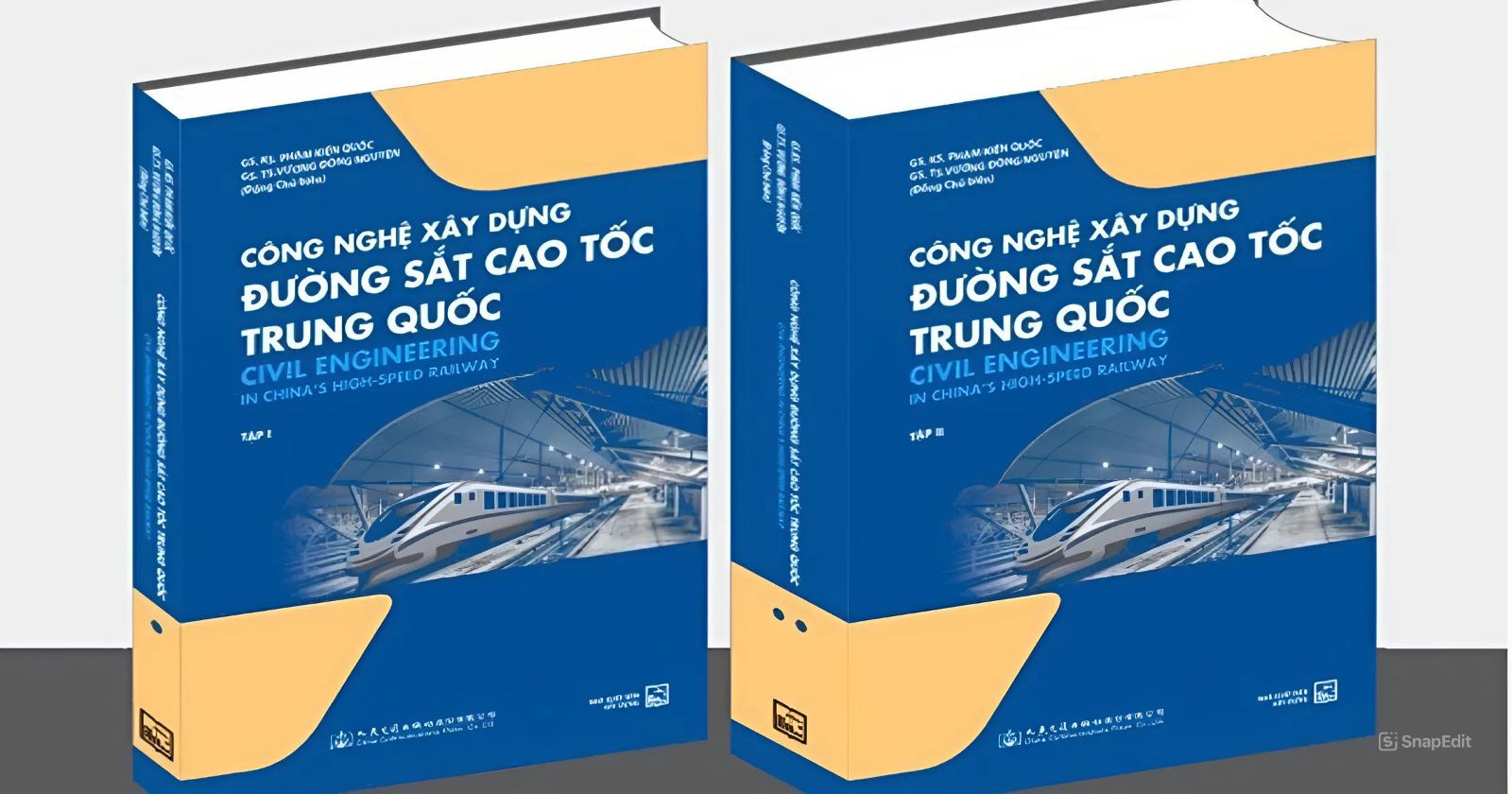 (Combo 2 tập) CÔNG NGHỆ XÂY DỰNG ĐƯỜNG SẮT CAO TỐC TRUNG QUỐC - Phạm Kiến Quốc, Vương Đông Nguyên - NXB Xây Dựng