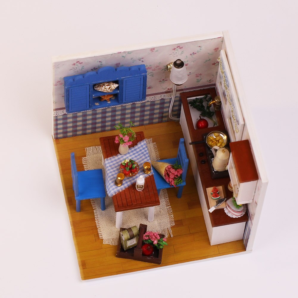 Mô hình nhà gỗ búp bê DIY - Warm Coffe Time M005