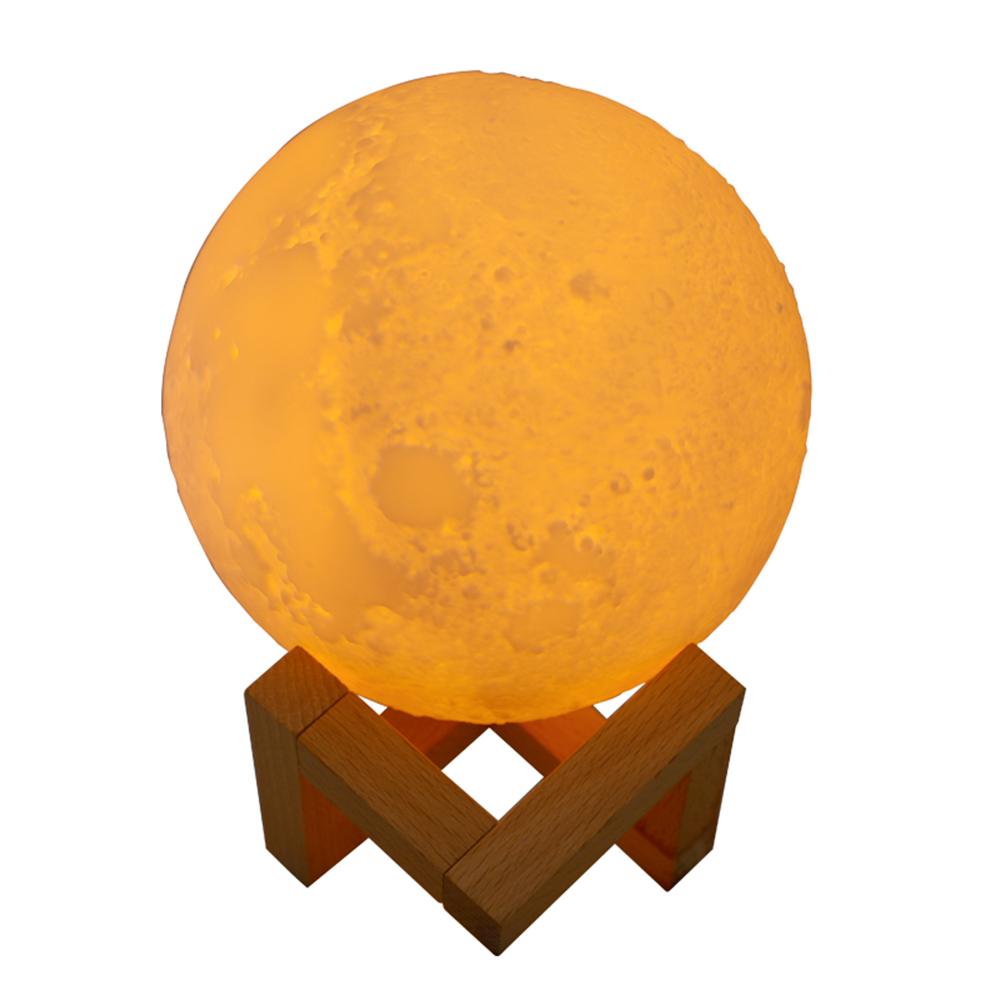 Máy làm ẩm không khí, khuếch tán tinh dầu, lọc sương có đèn LED hình mặt trăng, 880ml - Không có pin, có thể sạc lại