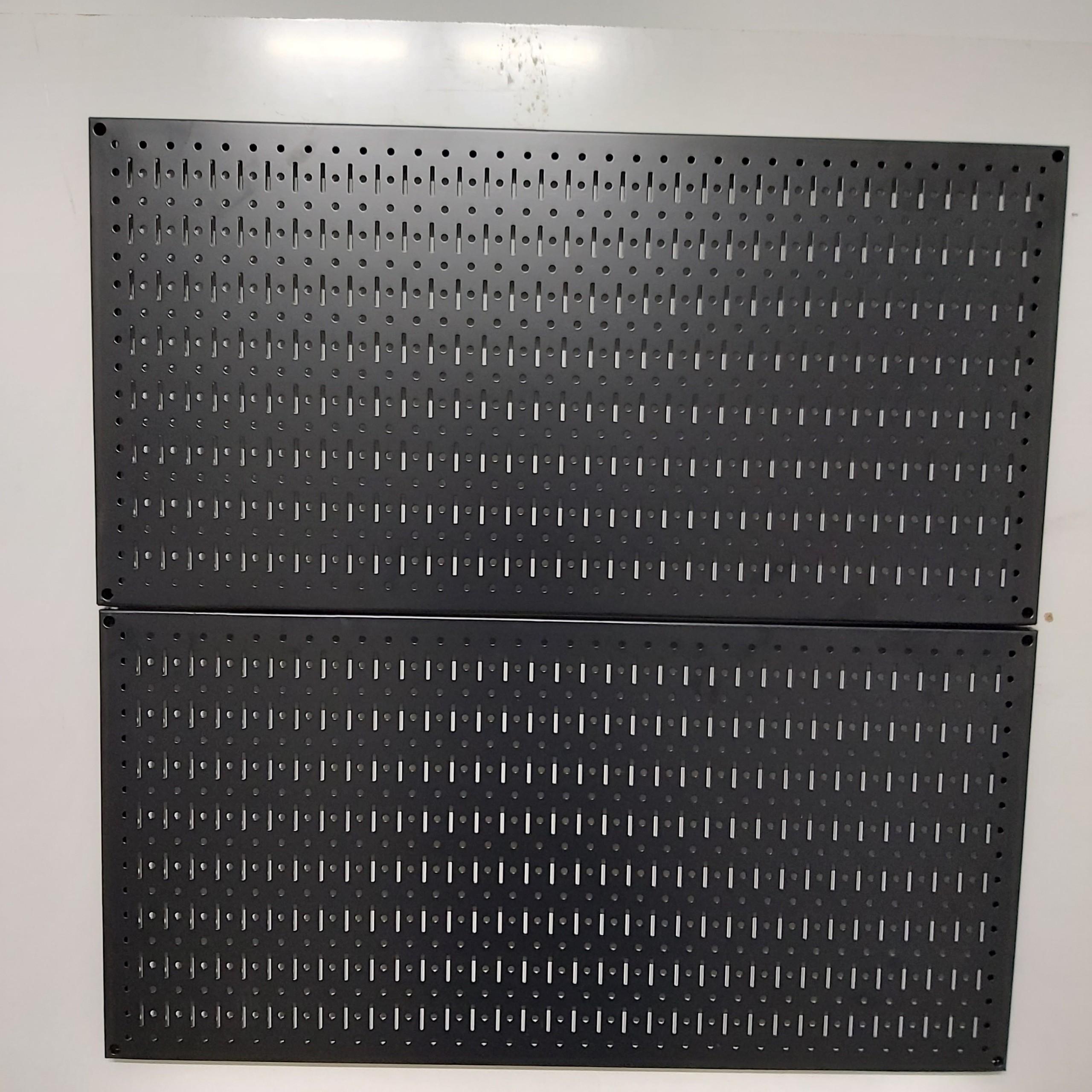 Tấm lưới pegboard đôi màu đen treo tường - 2 tấm