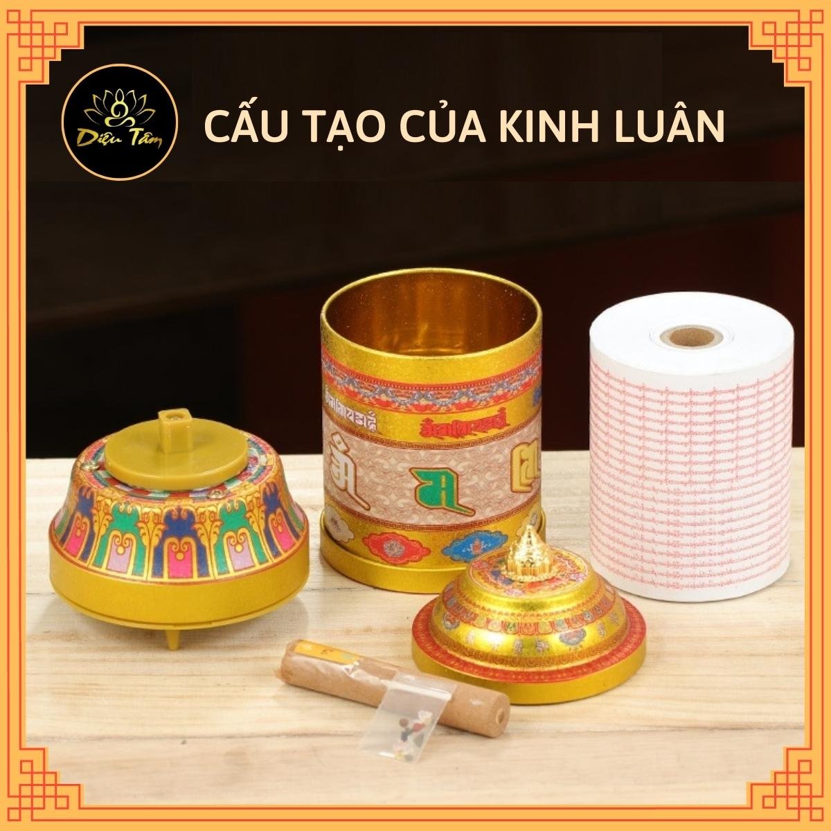 Kinh luân điện -Bánh xe cầu nguyện cắm điện, có kinh bên trong