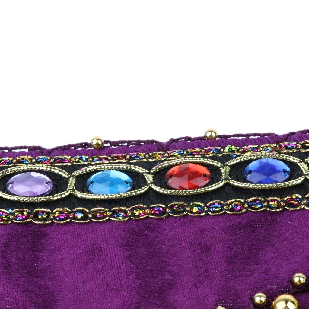 Women's Triangular Belly Dance Belt Hip Scarf Wrap Skirt with Gold Coins