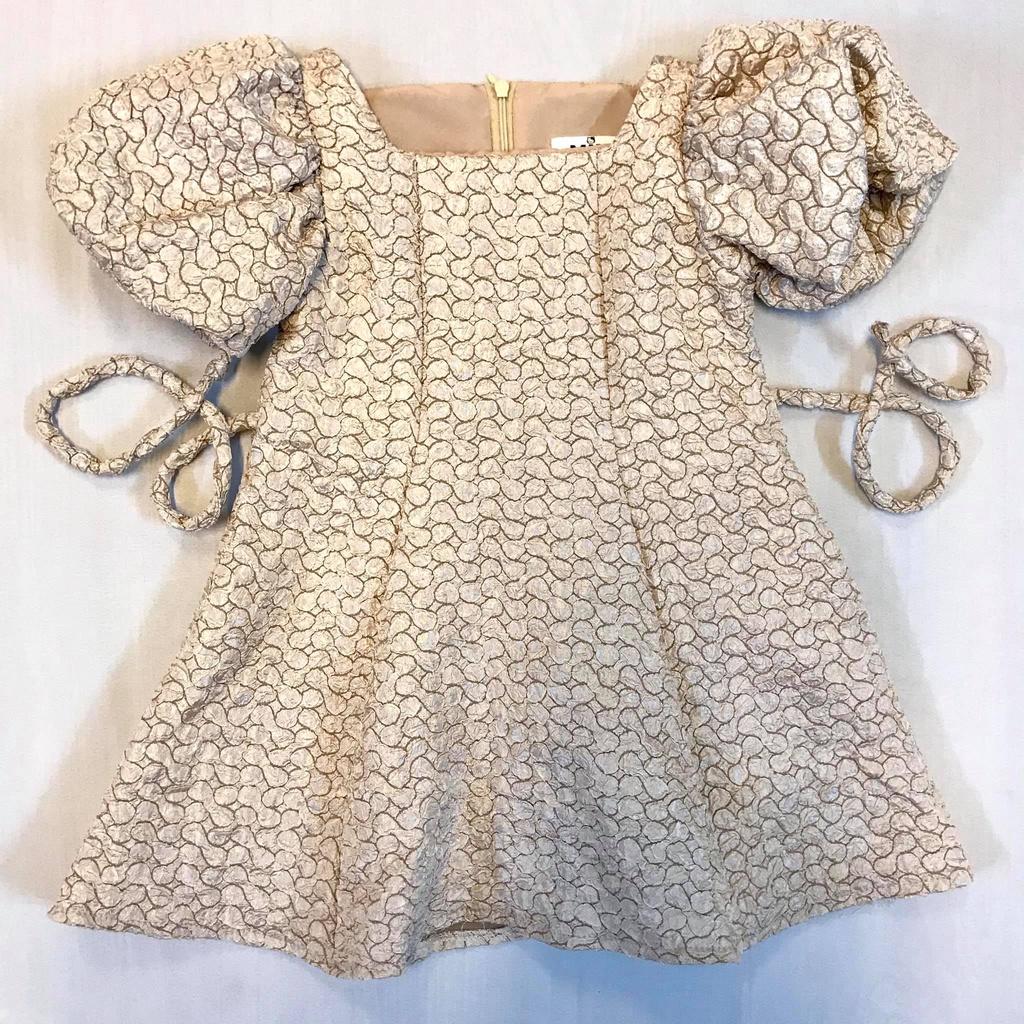 Váy công chúa cho bé, váy bồng tay họa tiết dễ thương