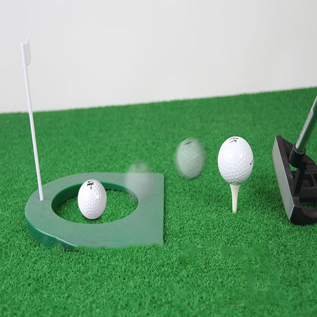 Golf Putting Practice Cup Hole Training Aids with 5x Rubber Tees Tee Holder